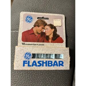 Vtg GE Flashbar Polaroid SX-70 OneStep Camera Accessory 10 Flash Unopened Bulbs
